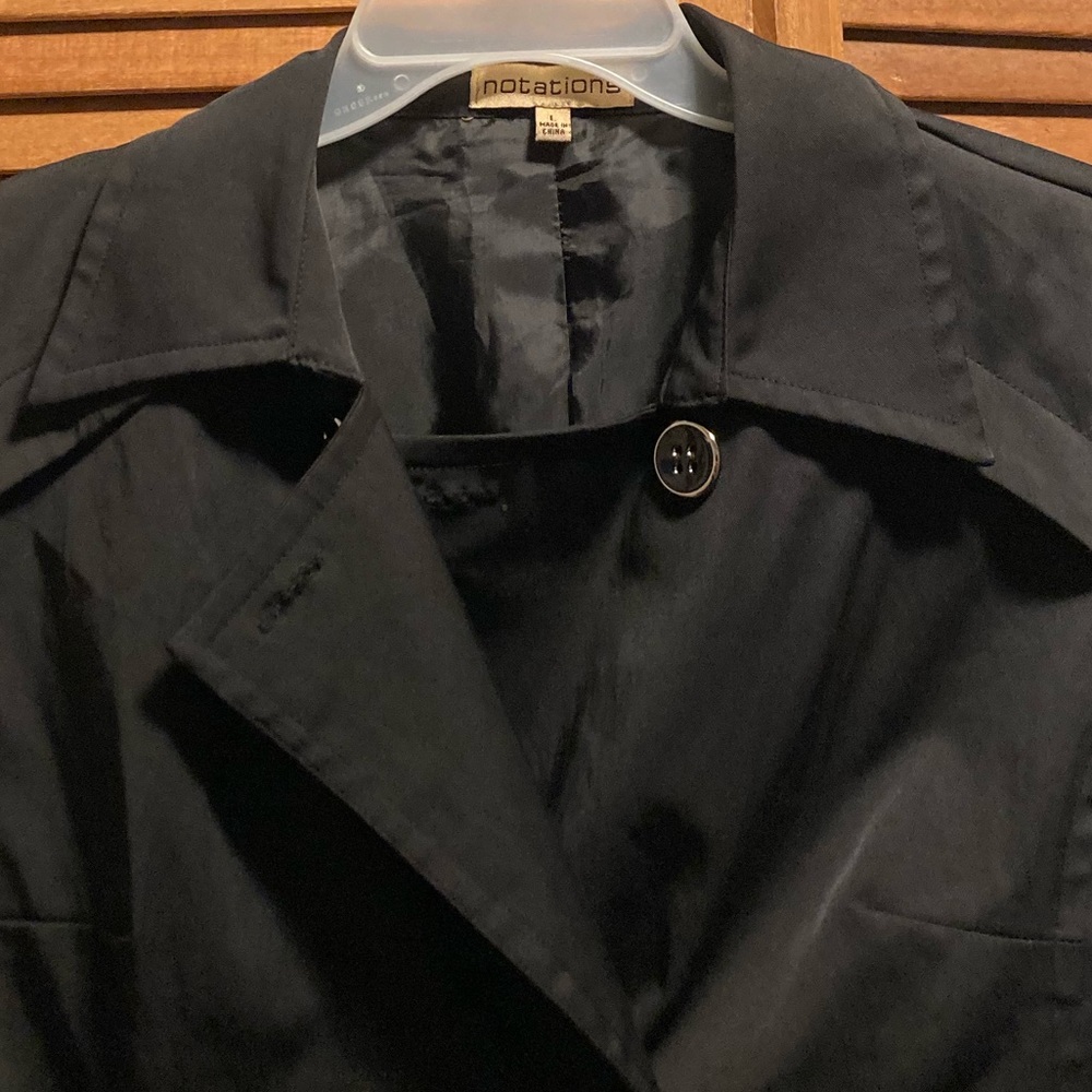 Notation Black Double Breasted Short Sleeves Top/… - image 5